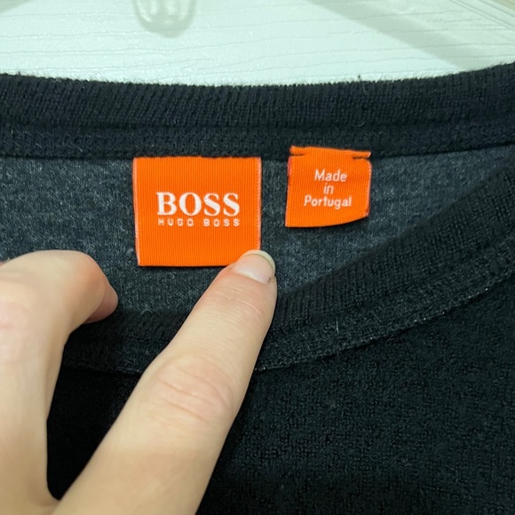 Boss Hugo Boss Contrast Shoulder Sweater - Picture 3 of 11
